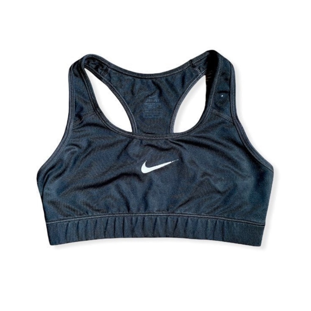 Nike Dri-Fit Swoosh Razorback Sports Bra - Black - Women’s Small